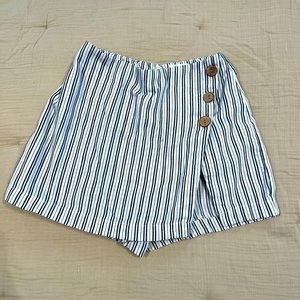 Mystique Boutique “Cotton Candy LA” striped mini skort